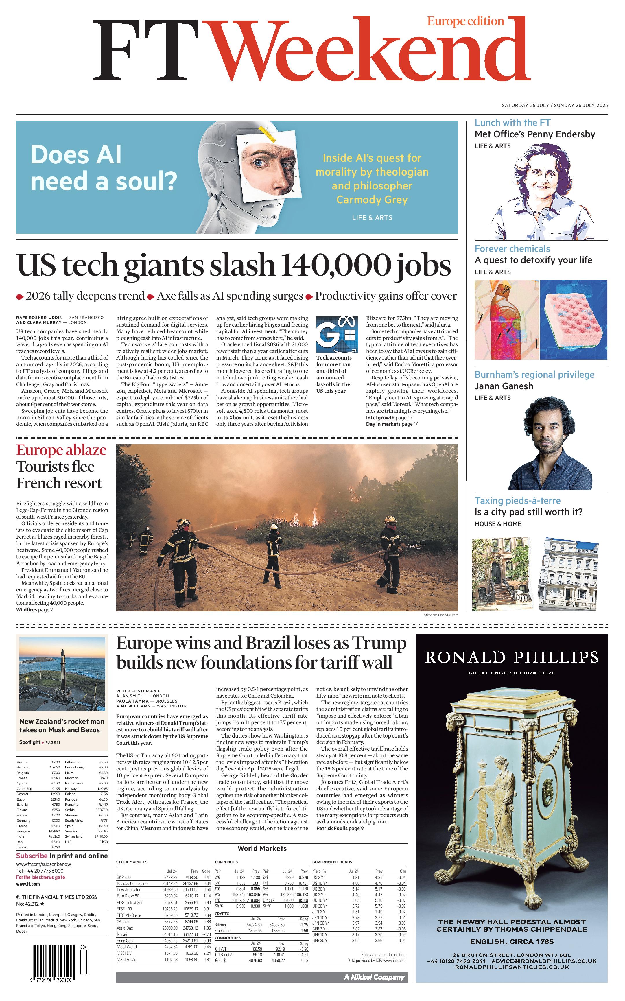 <p>FINANCIAL TIMES WEEKEND</p>
 cover
